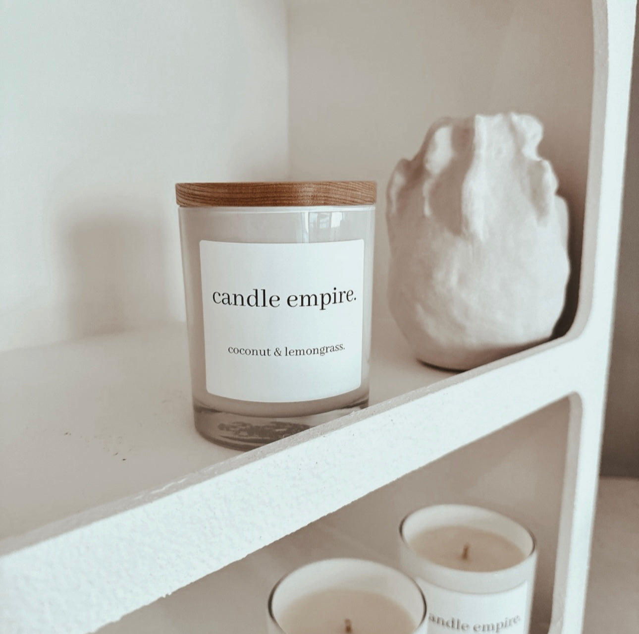 Soy Wax Candle - Coconut & Lemongrass