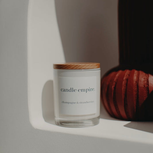 Soy Wax Candle - Champagne and Strawberries