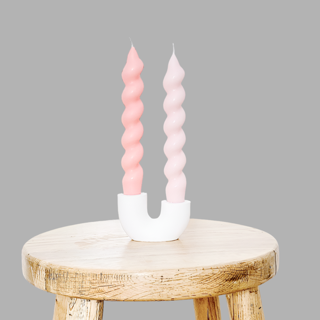 Twisted Pillar Soy Wax Candles