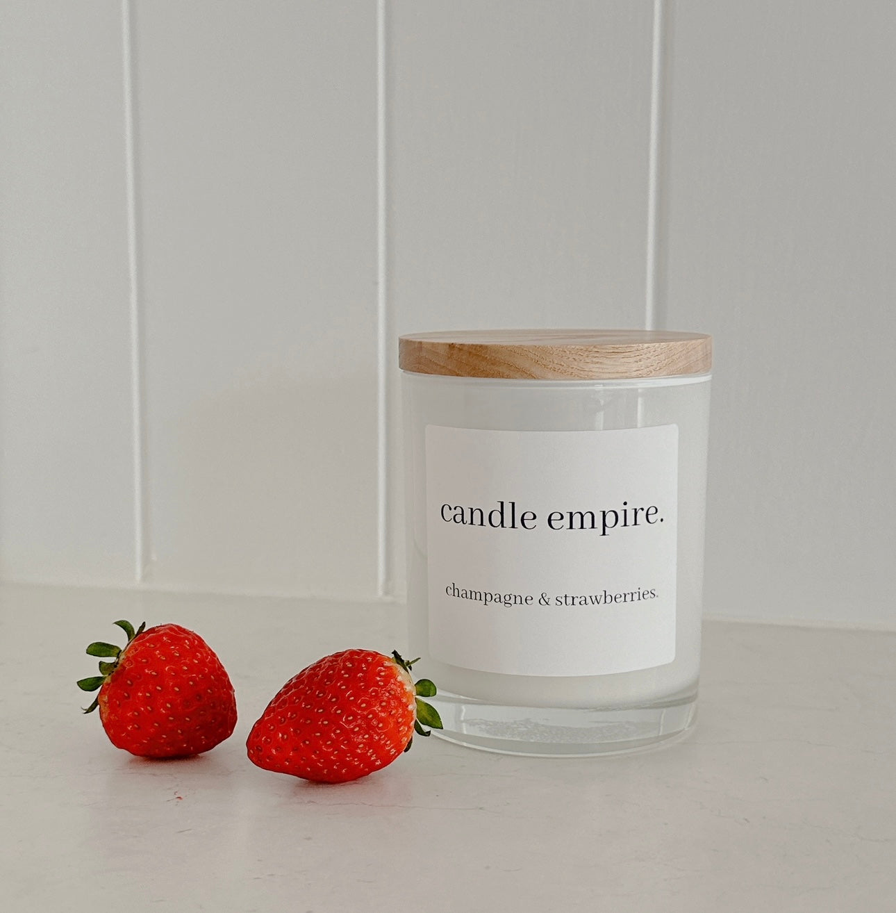 Soy Wax Candle - Champagne and Strawberries